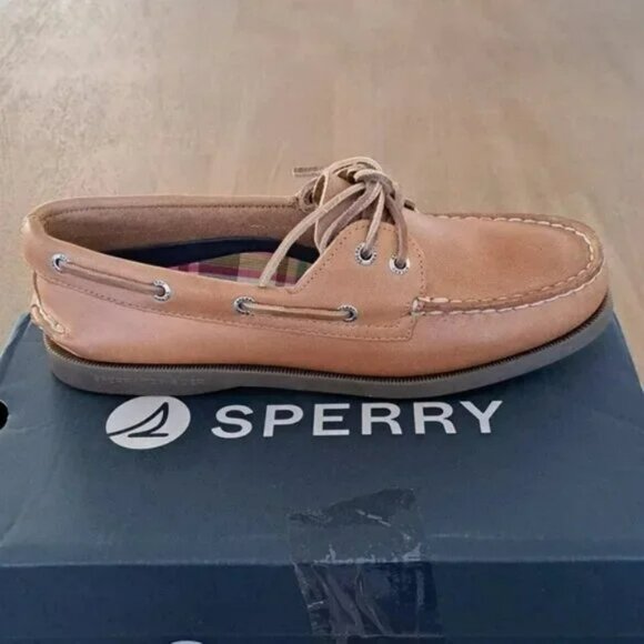 Sperry Shoes - Sperry Authentic Original™ 2 Eye Boat Shoe-Color: Tan/Bronzer - Size: Women 6.5